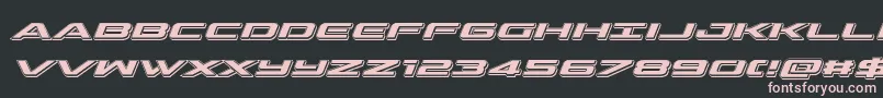 outriderpunchital Font – Pink Fonts on Black Background