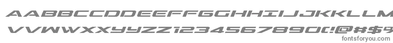 outridersemiboldital Font – Gray Fonts on White Background