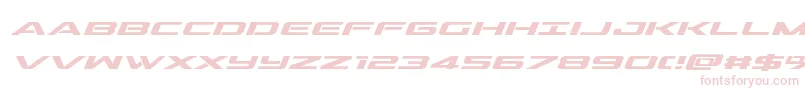outridersemiboldital Font – Pink Fonts on White Background