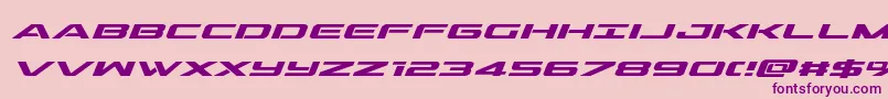 outridersemiboldital Font – Purple Fonts on Pink Background