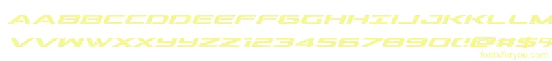 outridersemiboldital-Schriftart – Gelbe Schriften