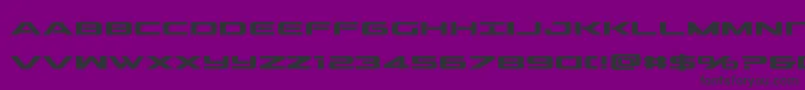 outridersemicondbold-fontti – mustat fontit violetilla taustalla