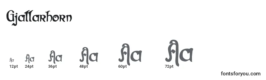 Размеры шрифта Gjallarhorn