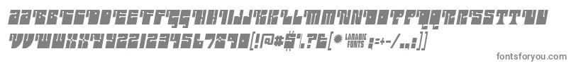 フォントoutright – 白い背景に灰色の文字