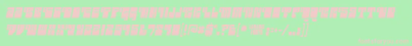 outright Font – Pink Fonts on Green Background