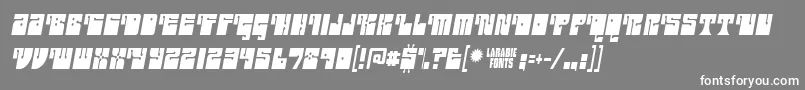 フォントoutright – 灰色の背景に白い文字