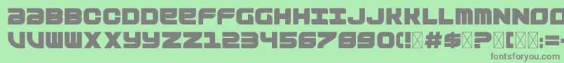 Outsider Font – Gray Fonts on Green Background