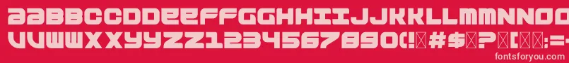 More about Outsider Font Outsider Font – Pink Fonts on Red Background