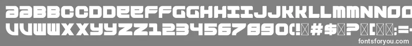 フォントOutsider – 灰色の背景に白い文字