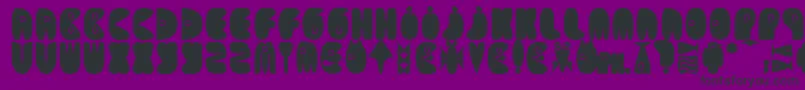 Outsider Font – Black Fonts on Purple Background