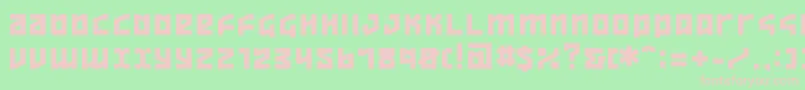 ov   Font – Pink Fonts on Green Background
