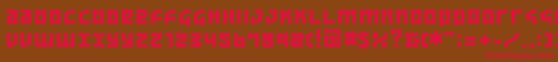 ov   Font – Red Fonts on Brown Background