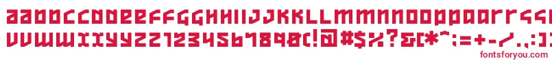 ov   Font – Red Fonts on White Background