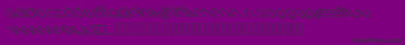 Шрифт Oval – чёрные шрифты на фиолетовом фоне