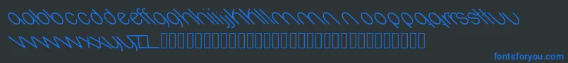 fuente Oval – Fuentes Azules Sobre Fondo Negro