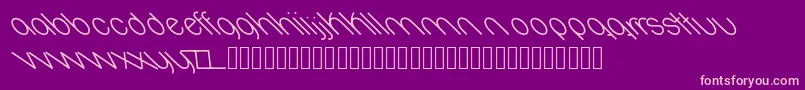 Oval Font – Pink Fonts on Purple Background