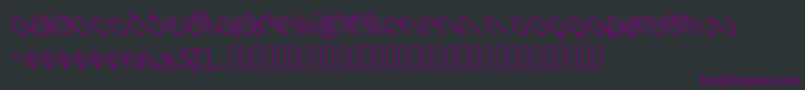 Шрифт Oval – фиолетовые шрифты на чёрном фоне