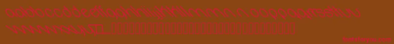 Oval Font – Red Fonts on Brown Background