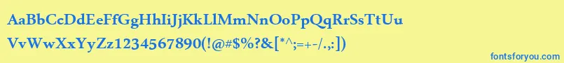 MicrosoftUighurРџРѕР»СѓР¶РёСЂРЅС‹Р№ Font – Blue Fonts on Yellow Background