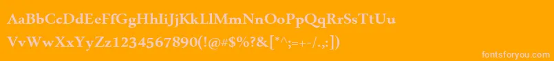 MicrosoftUighurРџРѕР»СѓР¶РёСЂРЅС‹Р№ Font – Pink Fonts on Orange Background
