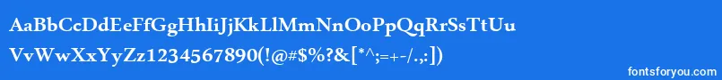 MicrosoftUighurРџРѕР»СѓР¶РёСЂРЅС‹Р№ Font – White Fonts on Blue Background