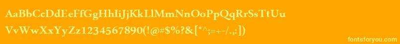 MicrosoftUighurРџРѕР»СѓР¶РёСЂРЅС‹Р№ Font – Yellow Fonts on Orange Background