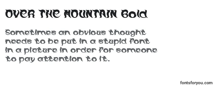Review of the OVER THE MOUNTAIN Bold Font