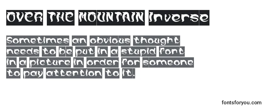 Review of the OVER THE MOUNTAIN Inverse Font