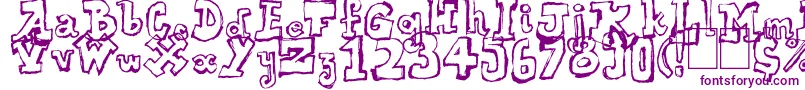 Over Font – Purple Fonts