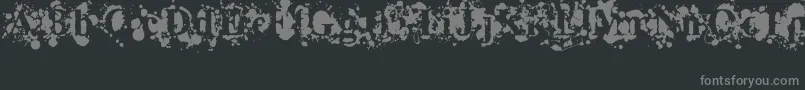 Overflowing-Schriftart – Graue Schriften auf schwarzem Hintergrund