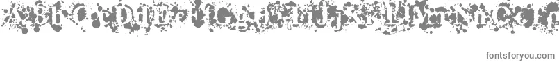 Overflowing-Schriftart – Graue Schriften