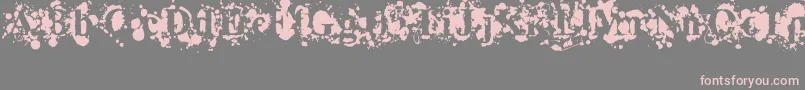 Overflowing Font – Pink Fonts on Gray Background