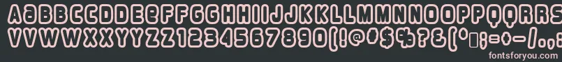 overload burn Font – Pink Fonts on Black Background