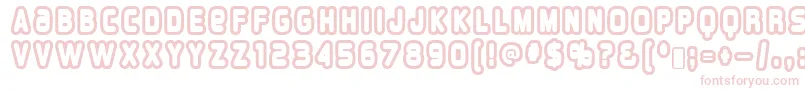 overload burn Font – Pink Fonts on White Background