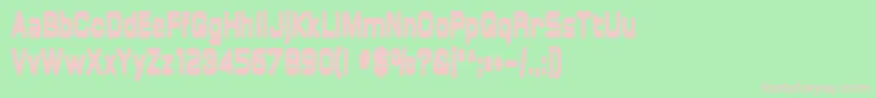 overload Font – Pink Fonts on Green Background