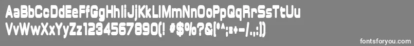 フォントoverload – 灰色の背景に白い文字