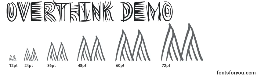 Overthink Demo Font Sizes