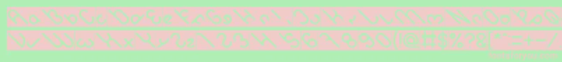 owaikeo Inverse Font – Pink Fonts on Green Background