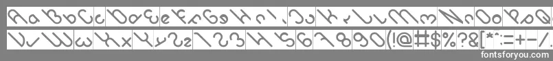 owaikeo Inverse-Schriftart – Weiße Schriften auf grauem Hintergrund