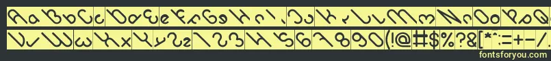 fuente owaikeo Inverse – Fuentes Amarillas Sobre Fondo Negro