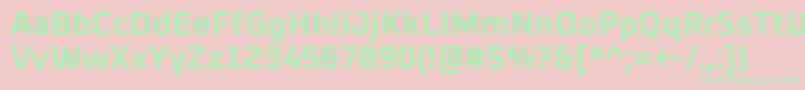 Oxanium Bold Font – Green Fonts on Pink Background