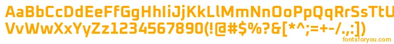 Oxanium Bold-Schriftart – Orangefarbene Schriften