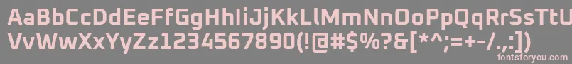 Oxanium Bold Font – Pink Fonts on Gray Background