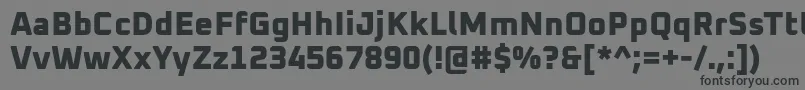 Oxanium ExtraBold Font – Black Fonts on Gray Background