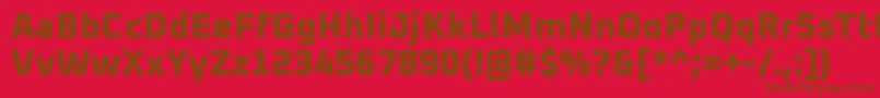 Oxanium ExtraBold Font – Brown Fonts on Red Background