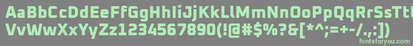 Lisätietoja Oxanium ExtraBold-fontista Oxanium ExtraBold-fontti – vihreät fontit harmaalla taustalla