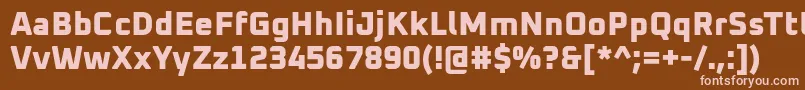 More about Oxanium ExtraBold Font Oxanium ExtraBold Font – Pink Fonts on Brown Background