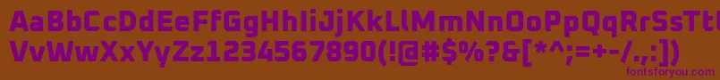 Oxanium ExtraBold Font – Purple Fonts on Brown Background
