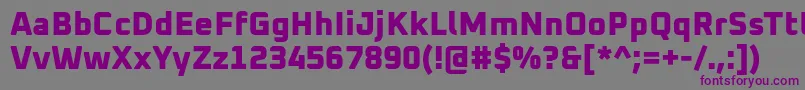 Oxanium ExtraBold Font – Purple Fonts on Gray Background