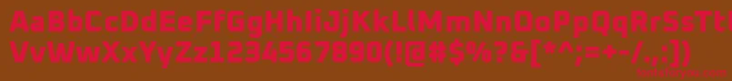 Oxanium ExtraBold Font – Red Fonts on Brown Background